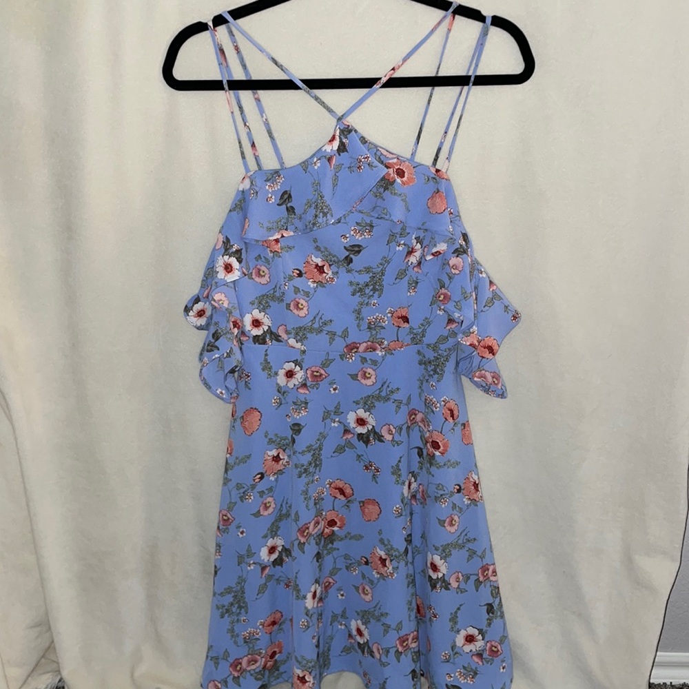 Blue floral sundress